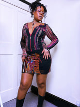 Load image into Gallery viewer, Save The Queen Mesh zip up mini dress ASO Bella Hadid