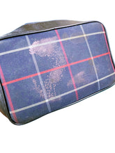 Load image into Gallery viewer, Vintage navy blue check Burberry drawstring handbag 