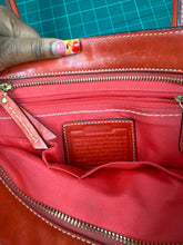 Load image into Gallery viewer, Y2K Leather coral Coach bag with scarf