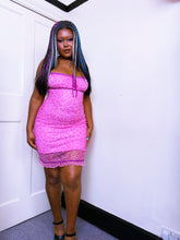 Load image into Gallery viewer, Betsey Johnson New York Label micro mesh leopard print ribbon dress