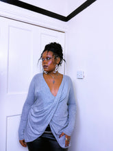 Load image into Gallery viewer, All Saints Grey Wrap Cardigan