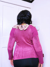 Load image into Gallery viewer, Save the queen pink and purple bow jumper