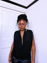 Load image into Gallery viewer, Y2K Jane Norman Grecian studded cowl neck top