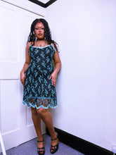 Load image into Gallery viewer, Betsey Johnson New York Lace dress in blue
