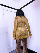 Load image into Gallery viewer, Vintage Mustard/Gold Crochet Dress ASO Scary Spice in 1996