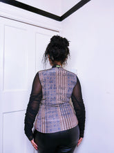 Load image into Gallery viewer, Save The Queen ruched Egyptian inspired Long sleeve top