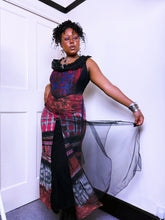 Load image into Gallery viewer, Legatte tri-fabric artsy whimsical dress