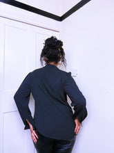 Load image into Gallery viewer, 2000s Cowl neck collared blouse