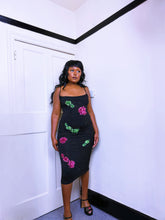 Load image into Gallery viewer, Vintage Mesh Floral Sequin and beaded Dress ASO Baby Spice in 2000
