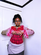 Load image into Gallery viewer, Save The Queen Harlequin Top worn by Morgan ASO Sabrina the Teenage Witch