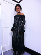 Load image into Gallery viewer, Gothic Black Lace Dress