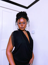 Load image into Gallery viewer, Y2K Jane Norman Grecian studded cowl neck top