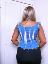 Load image into Gallery viewer, Sass & Bide Denim corset SS01 ASO Runway