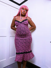 Load image into Gallery viewer, Betsey Johnson chunky lace pink dress