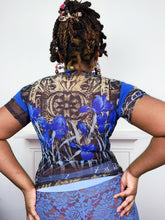 Load image into Gallery viewer, Floral water colour save the queen top