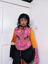 Load image into Gallery viewer, Patchwork artistic floaty long sleeve top