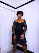 Load image into Gallery viewer, Vintage Betsey Johnson Polka Dot Mesh Dress