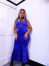 Load image into Gallery viewer, Gothic Velvet purple dress made in England