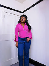 Load image into Gallery viewer, Vintage Stretchy Pink Locket Blouse 2004 ASO Bella Hadid in 2021