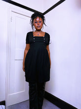 Load image into Gallery viewer, Y2K Black sailor button dress