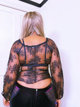 Load image into Gallery viewer, Betsey Johnson Lace blouse