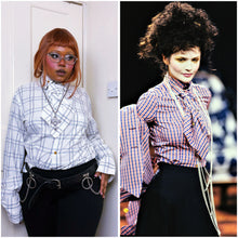 Load image into Gallery viewer, Vivienne Westwood ASO Runway checkered tie and shirt