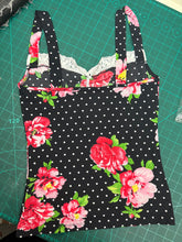 Load image into Gallery viewer, 2003 floral and polka dot camo top ASO Amy Winehouse