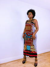 Load image into Gallery viewer, Vintage Klimt Inspired Save The Queen Maxi Dress