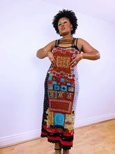 Load image into Gallery viewer, Vintage Klimt Inspired Save The Queen Maxi Dress