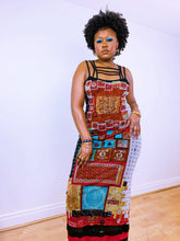 Load image into Gallery viewer, Vintage Klimt Inspired Save The Queen Maxi Dress