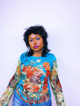 Load image into Gallery viewer, Save The Queen Sicily Inspired Mesh Top (12-16UK)