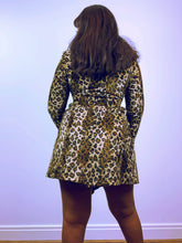 Load image into Gallery viewer, Y2K Faux Fur The Vestry Animal Print Trench