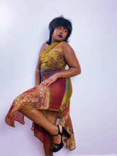 Load image into Gallery viewer, Vintage Golden Yellow & Red Save The Queen! Dress (12-14UK)