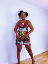 Load image into Gallery viewer, Vintage Save The Queen! Neon Abstract Dress