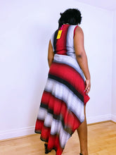 Load image into Gallery viewer, The Tribal Asymmetrical Red Save The Queen Dress