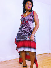 Load image into Gallery viewer, The Tribal Asymmetrical Red Save The Queen Dress