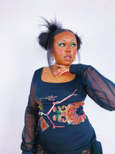 Load image into Gallery viewer, Vintage Noir Queen Emblem Long Sleeve by Save The Queen