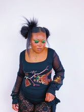 Load image into Gallery viewer, Vintage Noir Queen Emblem Long Sleeve by Save The Queen