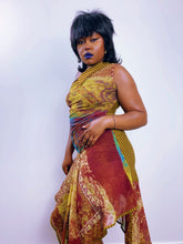 Load image into Gallery viewer, Vintage Golden Yellow & Red Save The Queen! Dress (12-14UK)