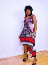 Load image into Gallery viewer, The Tribal Asymmetrical Red Save The Queen Dress
