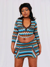 Load image into Gallery viewer, Funky Chevron Co-ord Set
