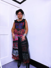 Load image into Gallery viewer, Legatte tri-fabric artsy whimsical dress
