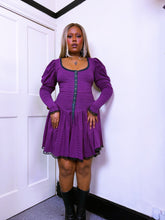 Load image into Gallery viewer, Betsey Johnson Punk 1980s Label stripped dress
