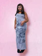 Load image into Gallery viewer, Glitter Racer Back Grey Dress
