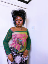 Load image into Gallery viewer, Save the Queen tropical bi-fabric top
