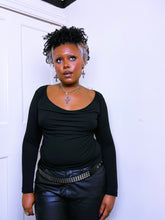 Load image into Gallery viewer, A/W 99 Long sleeve cowl neck top by Karen Millen
