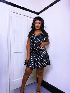 Vintage BNWT Betsey Johnson Polka Dot dress Alt Design ASO Amy Winehouse 2007-2008
