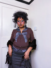 Load image into Gallery viewer, Y2K Bow Cardigan shirt insert
