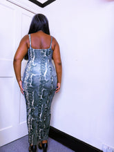 Load image into Gallery viewer, Betsey Johnson Snake Maxi dress ASO Chastity in 10 Things I Hate About You 1999
