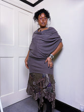 Load image into Gallery viewer, All saints AW08 Spitalfields short sleeve snap button cowl neck knit
